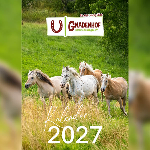 Gnadenhof-Kalender 2027 – Tierhilfe Kraichgau