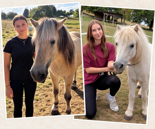 Lea und Leana – unsere neuen Bundesfreiwilligendienstleistenden auf dem Gnadenhof