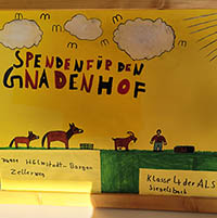 Waffelverkauf der 4. Klasse der ALS